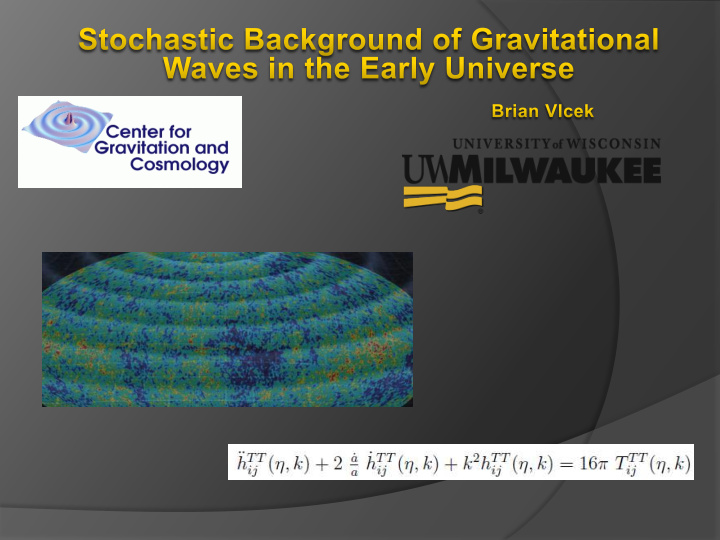 physics of the big bang