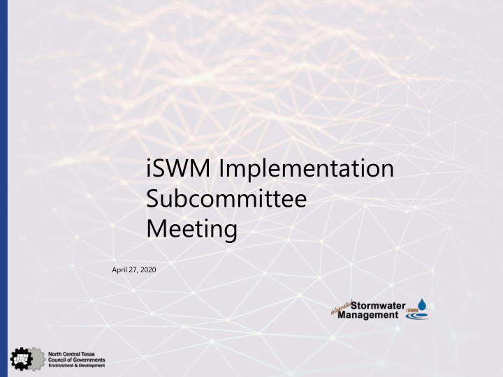 iswm implementation subcommittee meeting