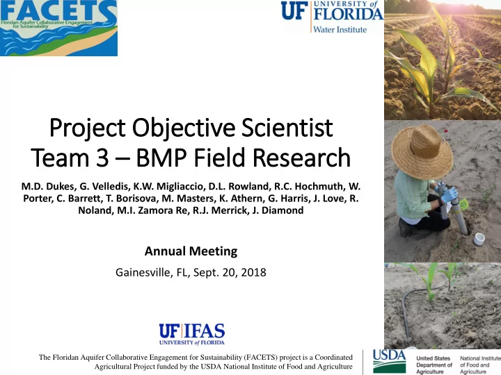 team 3 bmp fie ield research