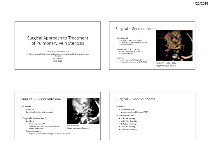 surgical approach to treatment
