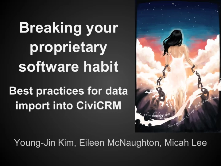 breaking your proprietary software habit
