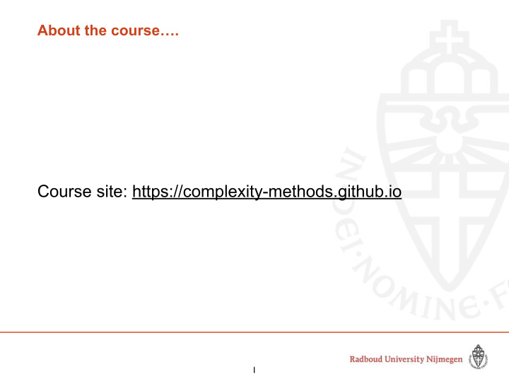 course site https complexity methods github io