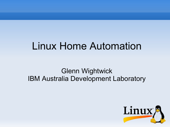 linux home automation