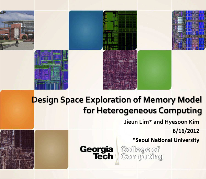 design space exploration of memory model for