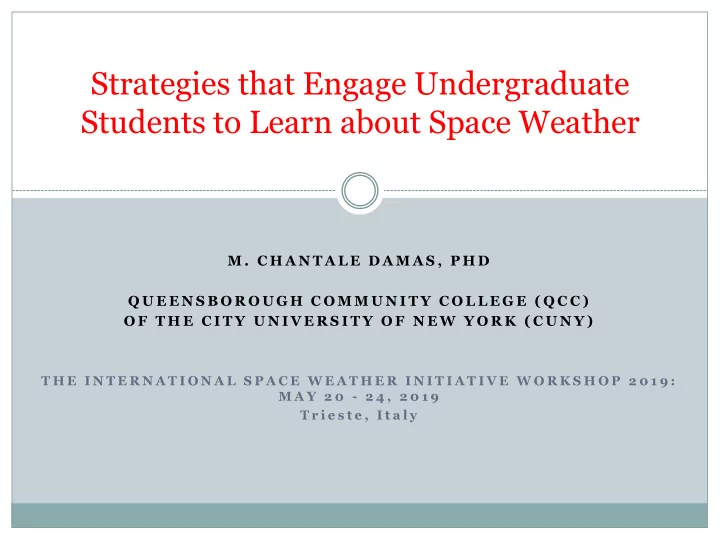 strategies that engage undergraduate students to learn