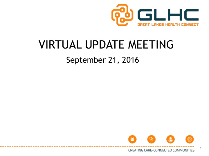 virtual update meeting