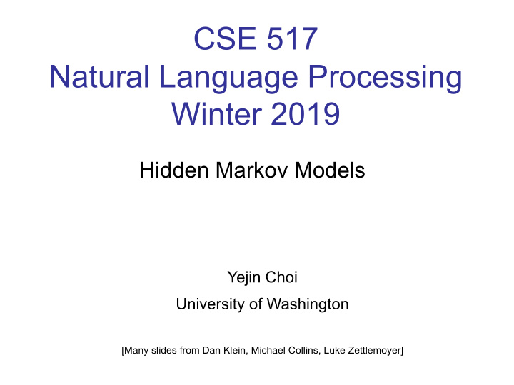 cse 517 natural language processing winter 2019