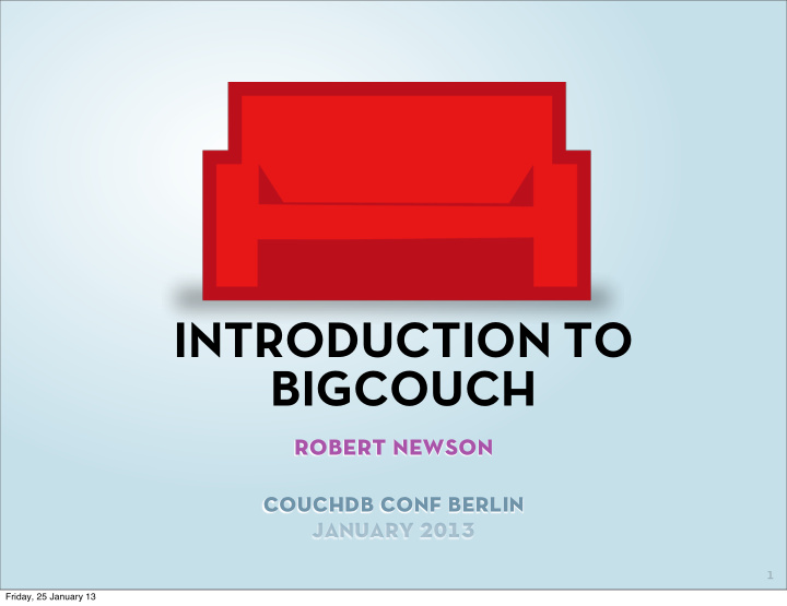introduction to bigcouch