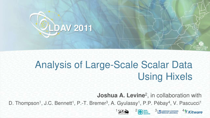 analysis of large scale scalar data