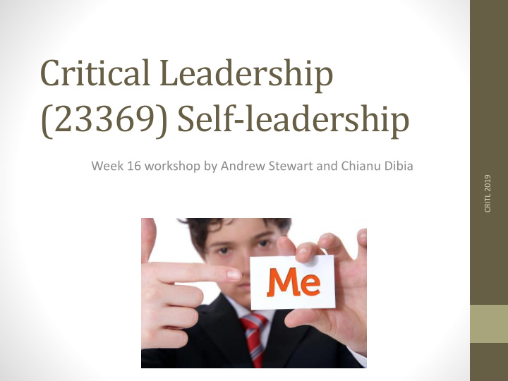 critical leadership