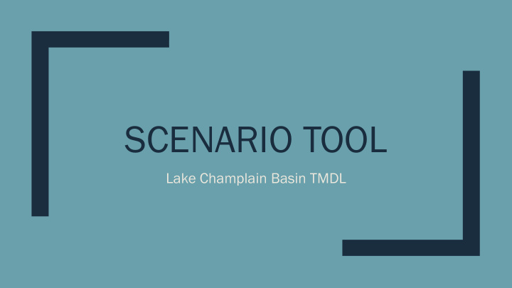 scenario tool