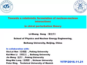 YITP/2016.11.21 Peter Ring  Technical University of Munich  The Nobel Prize in Physics 1949