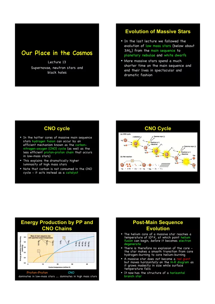 our our place place in in the the cosmos cosmos