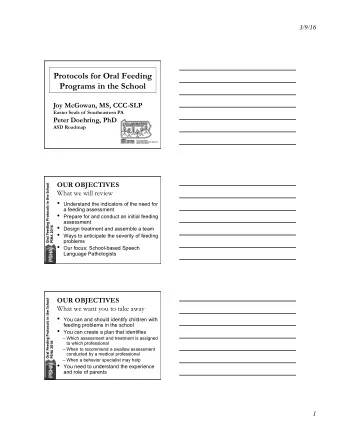 Programs in the School Joy McGowan, MS, CCC-SLP Easter Seals of  Southeastern PA Peter Doehring,