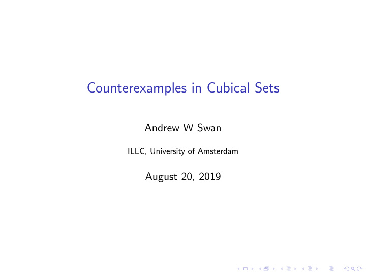 counterexamples in cubical sets