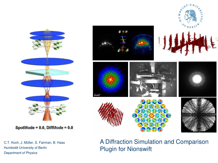 a diffraction simulation and comparison