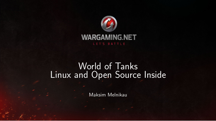 world of tanks linux and open source inside