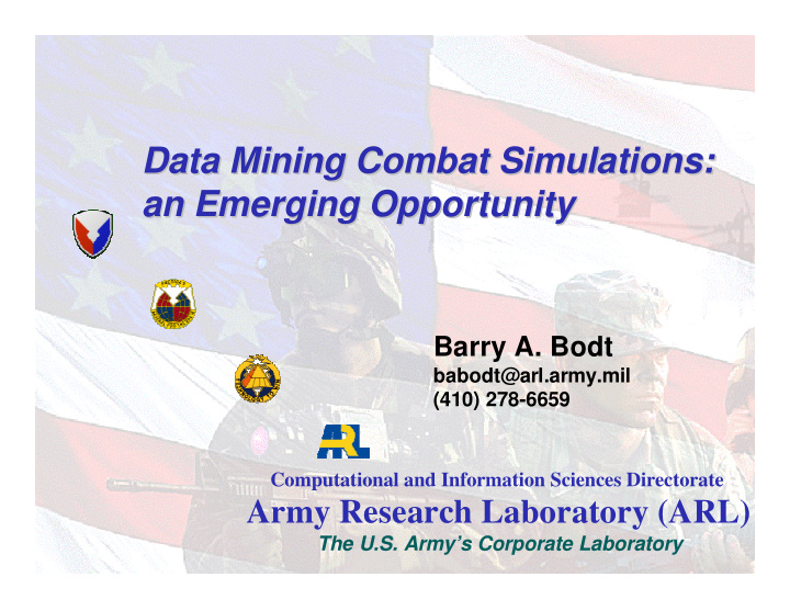 data mining combat simulations data mining combat
