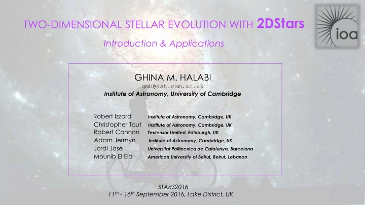 two dimensional stellar evolution with 2dstars