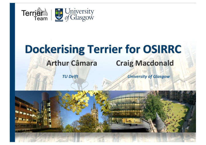 dockerising terrier for osirrc