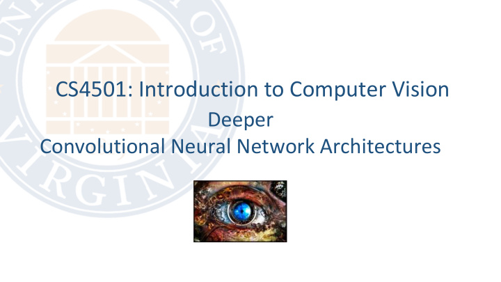 cs4501 introduction to computer vision