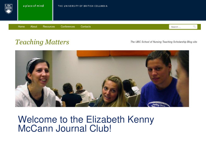welcome to the elizabeth kenny