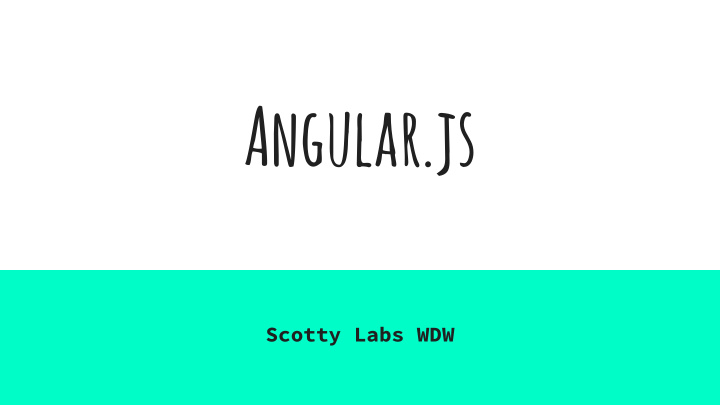 angular js