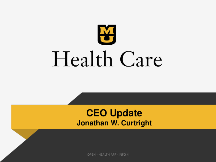 ceo update