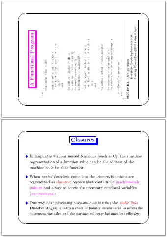 From Modern Compiler Implementation in ML,  let function g(x: int) : int = f(f(x))  var