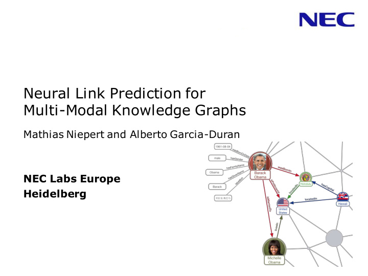 neural link prediction for