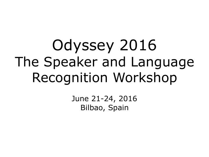 odyssey 2016