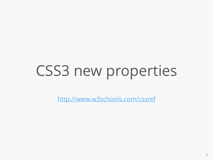 css3 new properties