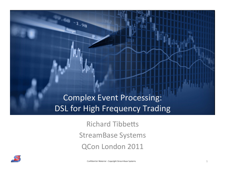 complex event processing dsl for high frequency trading