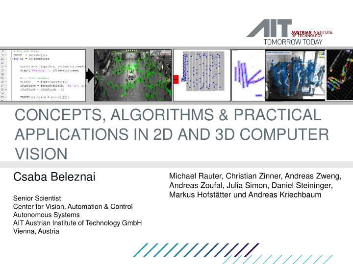 concepts algorithms practical