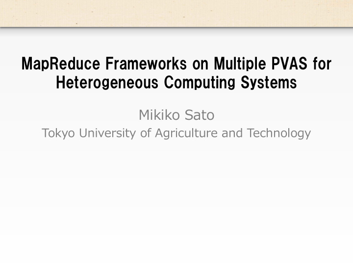 heterogeneous computing systems