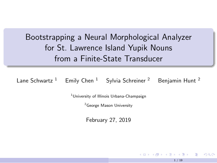 bootstrapping a neural morphological analyzer for st