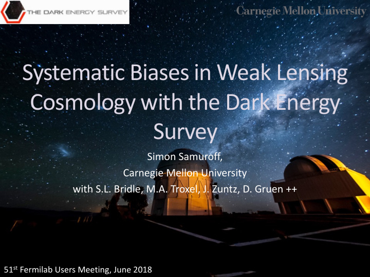 systematic biases in weak lensing cosmology with the dark