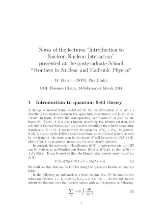 Notes of the lectures Introduction to  Nucleon-Nucleon Interaction  presented at the