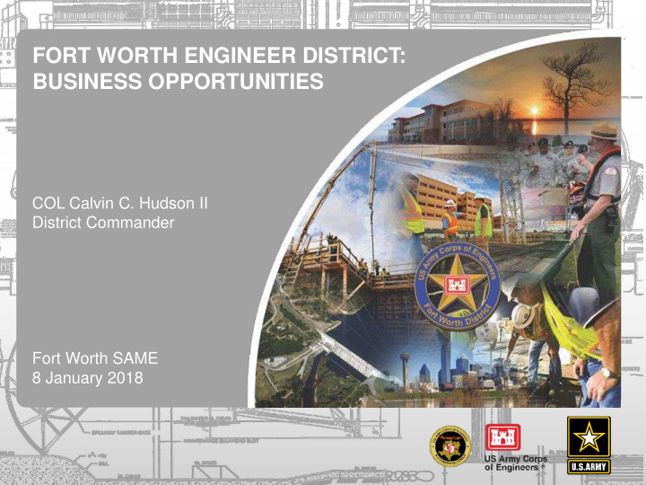 fort worth engineer district business opportunities
