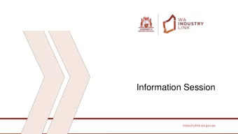 Information Session  Housekeeping and Objectives  Housekeeping  Evacuation, toilets, smoking,