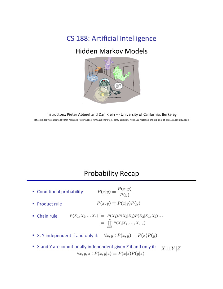 cs 188 artificial intelligence