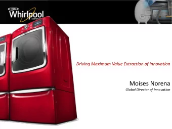 Moises Norena  Global Director of Innovation  WHAT IS INNOVATION ABOUT?  FROM  TO  $375  Before