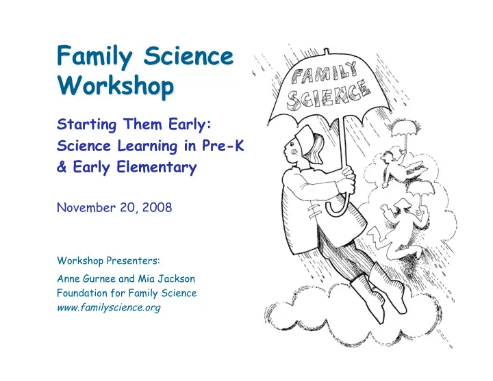 starting them early science learning in pre k early