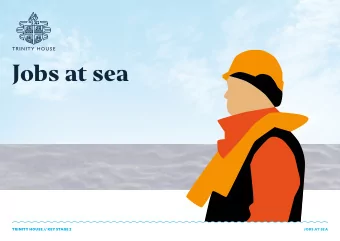 Jobs at sea  TRINITY HOUSE // KEY STAGE 2  JOBS AT SEA Starter  Activity 1   TRINITY HOUSE //