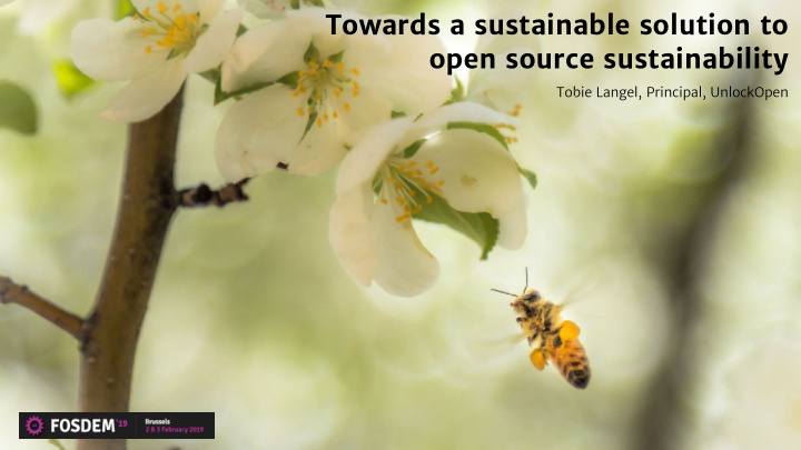 towards a sustainable solution to open source