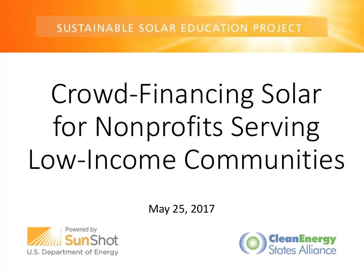 crowd financing solar
