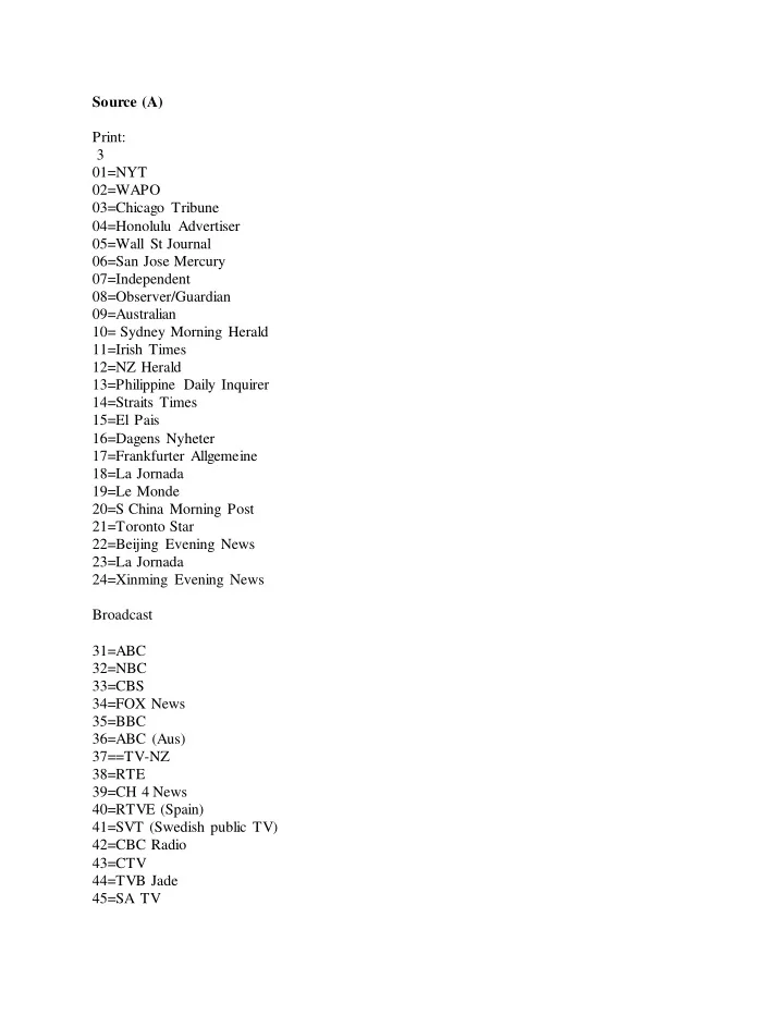 source a print 3 01 nyt 02 wapo 03 chicago tribune 04