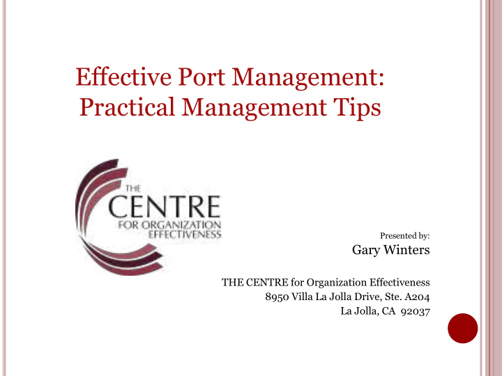 practical management tips