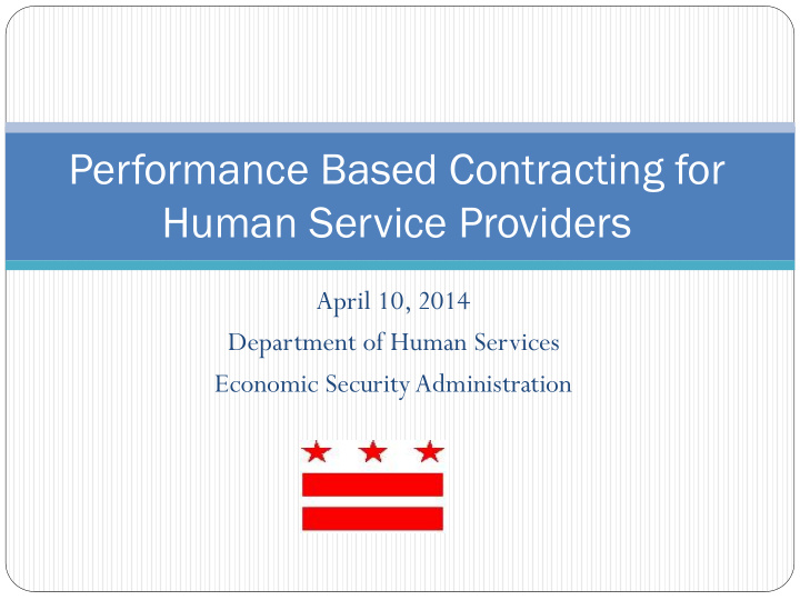 human service providers