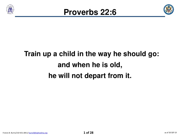 proverbs 22 6